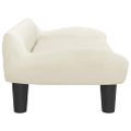 vidaXL Pelech pre psa krémový 70x40x24 cm zamat