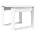 vidaXL Súprava na kávový stolík 2 ks Biela 50 x 52 x 42 cm