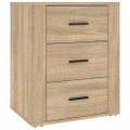 vidaXL Nočný stolík dub sonoma 50x36x60 cm spracované drevo