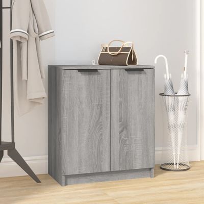vidaXL Botník sivý dub sonoma 59x35x70 cm spracované drevo