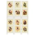 vidaXL Romdivider Panel Biela 106 x 165 cm MDF