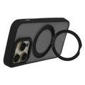 Otočný magnetický obal Secure Spinning Mag pre iPhone 15 Pro 6,1" čierny