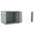 vidaXL Sieťový kabinet s úložiskom Sivá 60 x 60 x 50 cm Oceľ