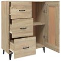 vidaXL Komoda vo farbe dubu sonoma 69,5x34x90 cm spracované drevo