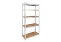 Kovový úložný regál Atos RB-1250 180 x 90 x 40 cm strieborný