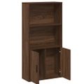 vidaXL Knižnica hnedý dub 60x24x120 cm kompozitné drevo