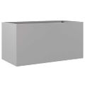 vidaXL Kvetináč strieborný 62x30x29 cm pozinkovaná oceľ
