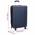vidaXL Kufor so zámkom Tmavo modrá 50 x 30 x 76 cm ABS plast