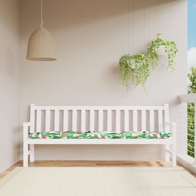 vidaXL Podložka na záhradnú lavičku farebná 200x50x7 cm látka