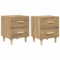 vidaXL Skriňa pod posteľ 2 ks Remeselný dub 40 x 35 x 47.5cm