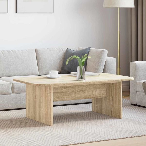 vidaXL Konferenčný stolík Sonoma dub 93 x 53 x 33 cm Kompozitné drevo