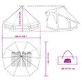 vidaXL Tipi stan so strechou s úložiskom Modrá 508 x 470 x 300 cm taft