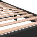 vidaXL Posteľný rám čierny 140x200 cm kompozitné drevo a kov