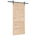 vidaXL Posuvné dvere 80 x 208 cm Borovicový masív Prírodná