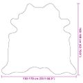 vidaXL Koberec pravá hovädzia koža hnedý a biely 150x170 cm