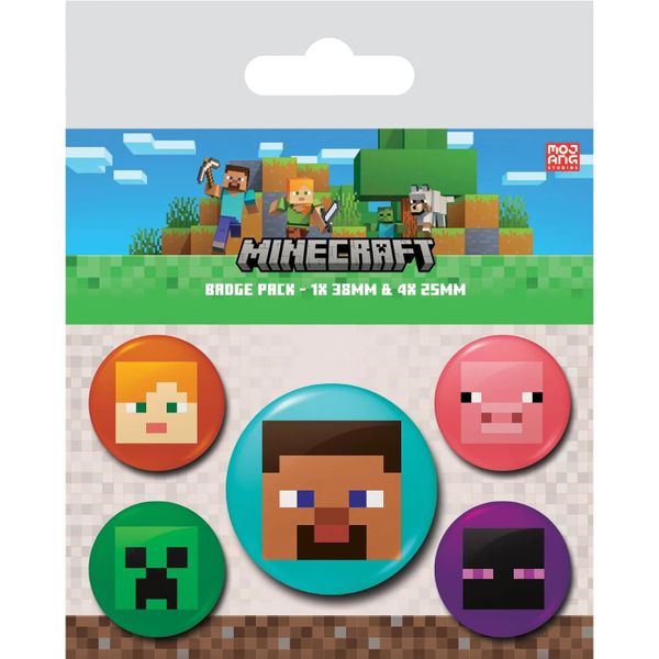 Sada placek Minecraft - Postavy