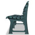 vidaXL Záhradná lavička 145,5 cm, plast, zelená