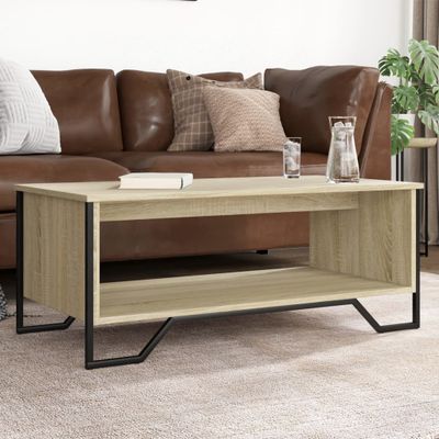 vidaXL Konferenčný stolík dub sonoma 100x51x40 cm kompozitné drevo