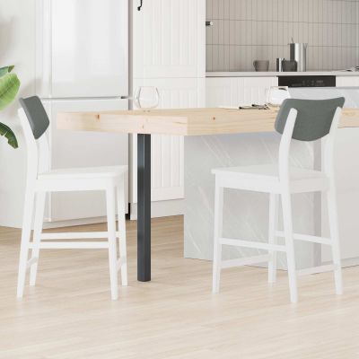 vidaXL Jedálenské stoličky 2 pcs Biela 48 x 49 x 95 cm