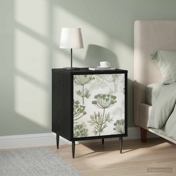 vidaXL Nočný stolík GOTHA 2 ks Čierny dub 36 x 33 x 51 cm