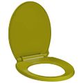 vidaXL WC sedadlo, pomalé sklápanie, zelené, oválne