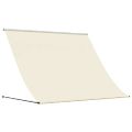 vidaXL Zaťahovacia markíza krémová 250x150 cm látka a oceľ