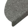 vidaXL Samolepiace nášľapy na schody 15 ks 56x17x3 cm sivé
