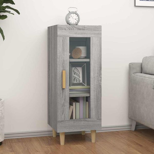 vidaXL Komoda sivý dub sonoma 34,5x34x90 cm spracované drevo
