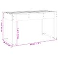 vidaXL Záhradná lavica biela 80x38x45 cm masívna borovica