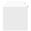 vidaXL Nástenná TV skrinka Biela s vysokým leskom 78,5 x 31 x 30 cm