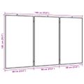 vidaXL Magnetická biela tabuľa skladacia 180x100x1,7 cm hliník