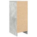 vidaXL Botník betónovo sivý 29,5x34x76 cm spracované drevo