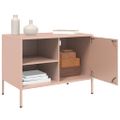 vidaXL TV skrinky 2 ks ružové 68x39x50,5 cm oceľ
