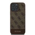 Guess puzdro pre iPhone 16 Pro 6,3" GUHCP16LG4GLBR hnedé pevné puzdro 4G Bottom Stripe