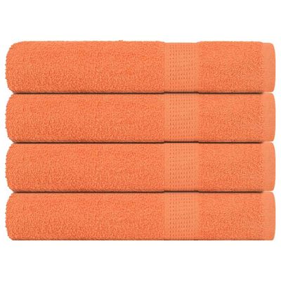 vidaXL Saunové osušky FROGN 4 ks oranžové 80x200 cm 360 g/m²