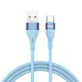 BWOO Kábel USB - USB-C 1m 3A Minimalistický Silikón Modrý X280C