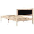 vidaXL Rám postele Tmavo šedá 100 x 200 cm Masívne borovicové drevo