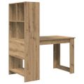 vidaXL Stôl Remeselný dub Kompozitné drevo 122 x 67 x 145 cm