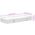 vidaXL Bonnell pružinový matrac stredne tvrdý 70x200 cm