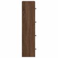 vidaXL Knižnica hnedý dub 40x24x102 cm kompozitné drevo