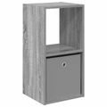 vidaXL Nočný stolík Sivý Sonoma 35 x 32 x 68,5 cm Kompozitné drevo
