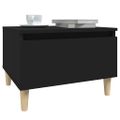 vidaXL Bočné stolíky 2 ks čierne 50x46x35 cm spracované drevo