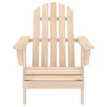 vidaXL Záhradná stolička Adirondack, otoman a stolík jedľový masív
