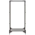 vidaXL Regál na krbové drevo 40x30x80 cm, nehrdzavejúca oceľ