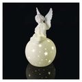 Keramický anjel LED, 29 cm, 2x AA, vnútorný, teplá biela