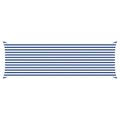vidaXL Slnečná plachta Modrá a biela 2 x 6 m 100% polyester Oxford