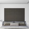 vidaXL Nástenné panely 12 ks tmavosivé 90x30 cm zamat 3,24 m²