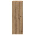 vidaXL Vysoká skrinka dub artisian 60x35,5x103,5 cm kompozitné drevo