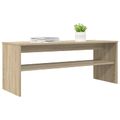 vidaXL TV skrinka 100 x 35 x 40 cm Sonoma dub Kompozitné drevo