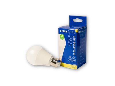 TESLA BL271230-1 – LED bulb žiarovka E27, 12W, 1521 lm, 3000K, teplá biela